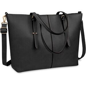 Laptop Tote Bag for Women 15.6 Inch Leather Computer Laptop Bag Office Work Bag